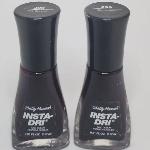 SALLY HANSEN INSTA-DRI NAIL COLOR 0.31oz #299 Go Garnet Lot 2Pcs - Picture 1 of 1